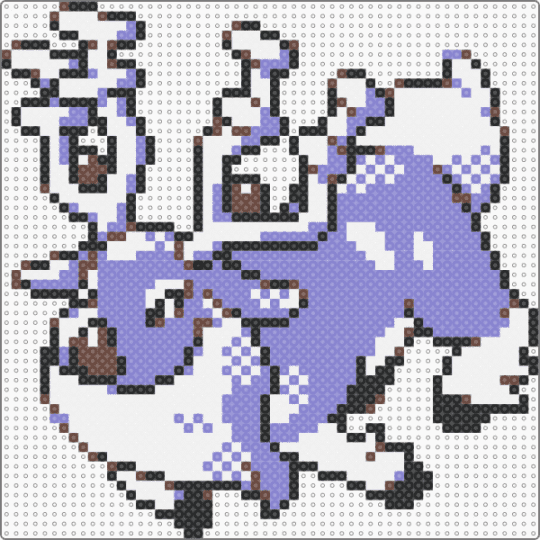 Wyrdeer (Gen II Style) - blue,wyrdeer,pokemon,deer,gen 2,pokemon crystal
