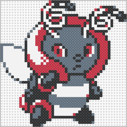 Volbeat (Gen II Style) - gray,red,pokemon,volbeat,bee