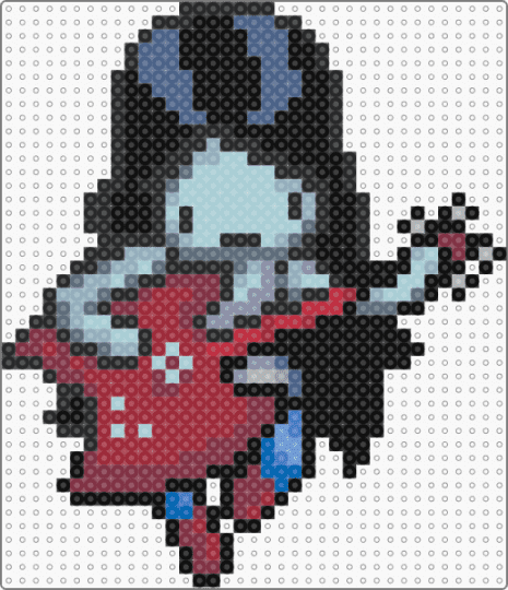 Marceline with Bass - black,light blue,brown,red,marceline,adventure time,guitar,vampire queen