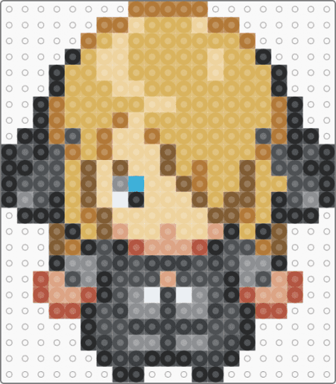 Cynthia Pokémon Sprite - tan,orange,gray,beige,pokemon,pokemon trainer,pokemon sprite,sprite,box sprite,anime,cartoon,cynthia