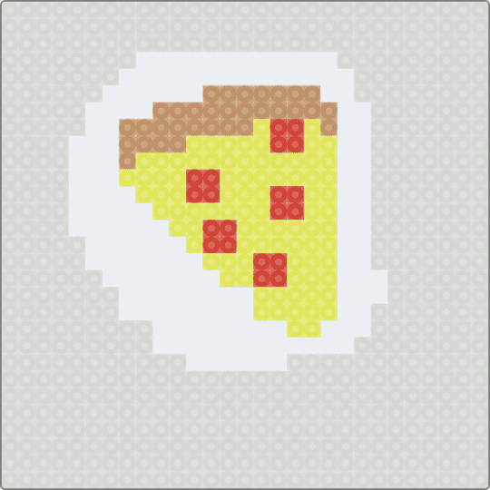 Pizza Fuse Bead Patterns - Gallery - Kandi Pad | Kandi Patterns, Fuse ...
