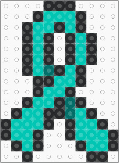 Tourette’s ribbon - teal,black