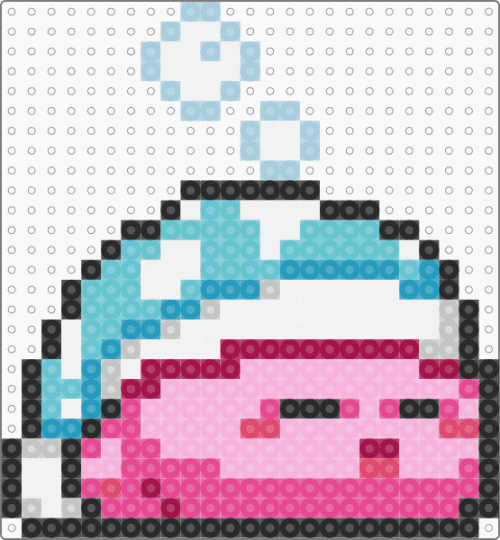 kirb - pink,light blue