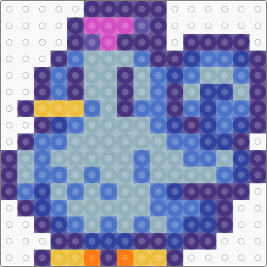 Stardew blue chicken - purple,blue,light blue