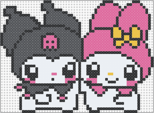 My Melody and Kuromi!! - pink,gray