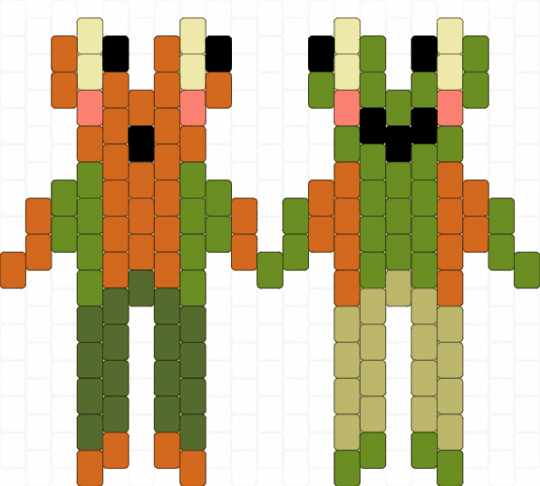Frog and Toad - orange,green