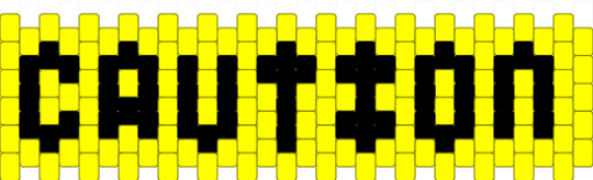 Caution - yellow,black