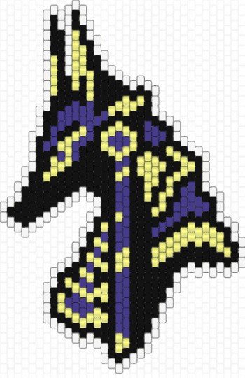 Anubis - purple,yellow,anubis,egypt,egyptian,dog