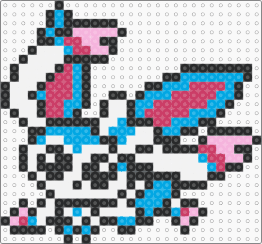 Babie Derp Syvel SHINY - light blue,pink,derp,chibi,babie,baby,pokemon,pkmn,sylveon