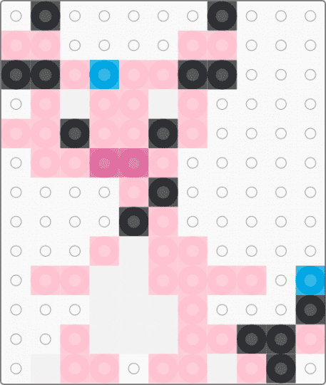 MINI Shiny Ampharos - pink,ampharos,pokemon,pkmn,mini,tiny