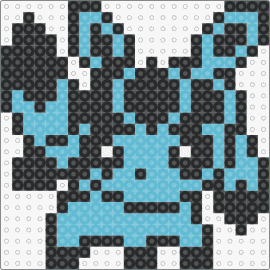 Smol Glaceon - glaceon,pokemon,eevee,ice,evolution,gaming,creature,light blue,black