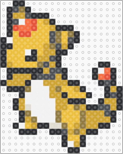 Ampharos Sprite - orange,yellow,pokemon,pkmn,ampharos,sprite,johto