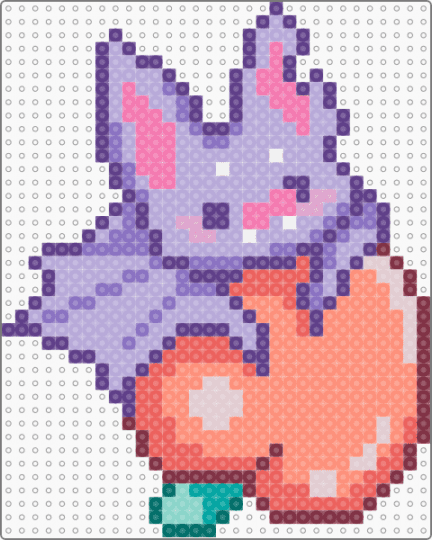 Peachy Bat - animal,cartoon,halloween,spooky,holiday,pink,purple,orange,peach,bat,pastel,cute