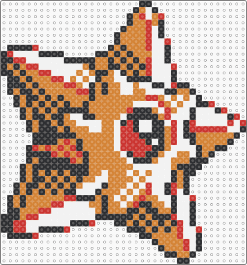 Retro Staryu Sprite - orange,staryu,pokemon,pkmn,retro