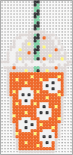 Halloween Frap - beige,orange,halloween,frap,coffee,skull,frappuccino
