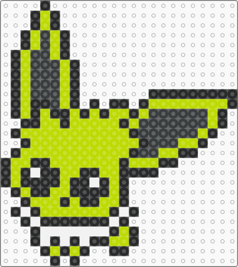Babie Derp Jolt SHINY - green,jolteon,derp,chibi,babie,baby,pokemon,pkmn