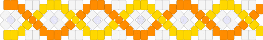 Candy Corn X-Cuff - orange,yellow,candy,corn,candy corn,halloween,white