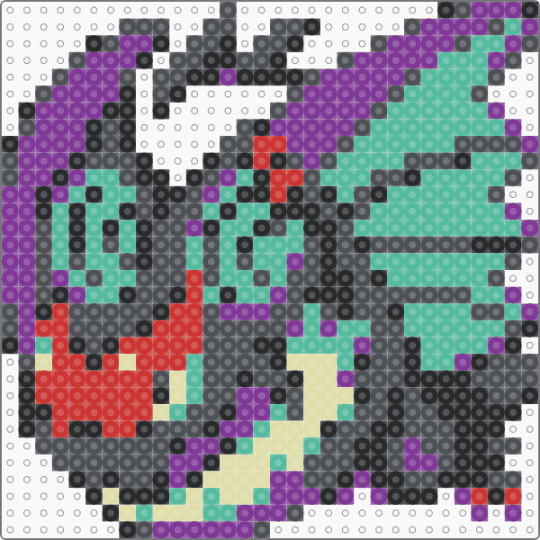 Noivern Small - gray,pink,teal,noivern,pokemon,pkmn,small,mini,chibi
