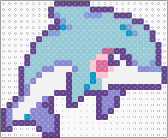 Dolphin (y2k) - purple,light blue,dolphin,y2k,pastel,cute