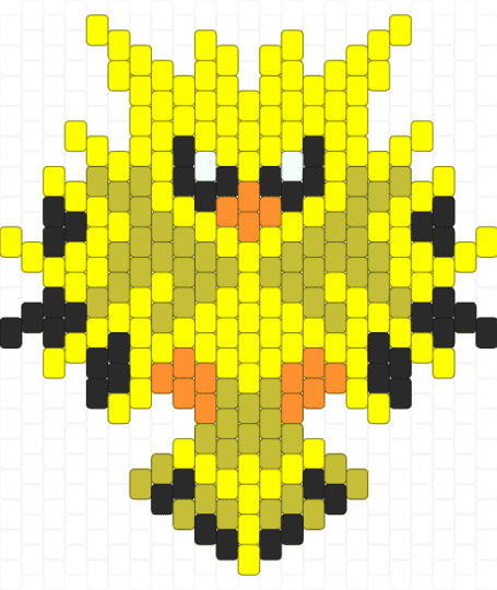 Zapdos Charm - yellow,zapdos,pokemon,pkmn,bird,legendary,charm