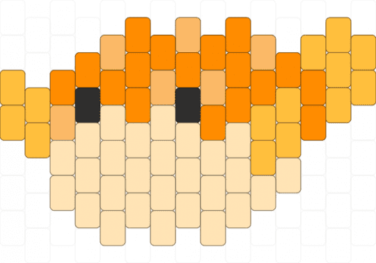 Smol Pufferfish - orange,beige,pufferfish,puffer,fish,small,mini