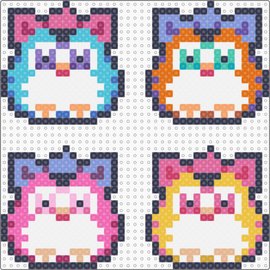Furby's (y2k) - purple,pink,light blue,furby,y2k,colorful