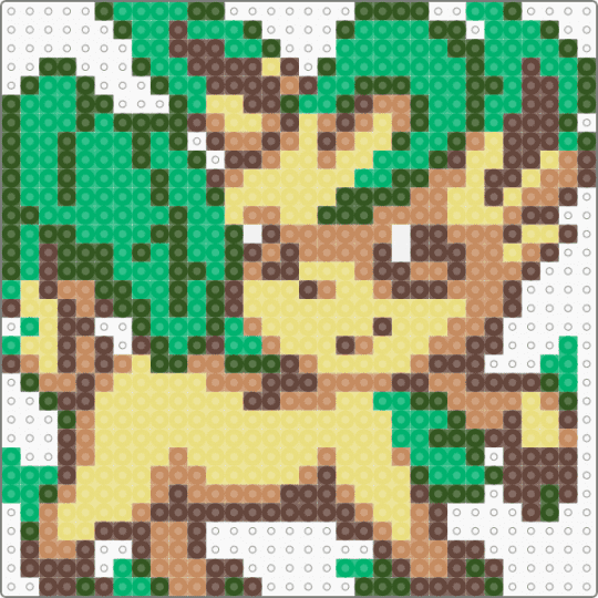 Leafeon Small - green,brown,yellow,leafeon,pokemon,pkmn,eeveolution,small,mini,chibi