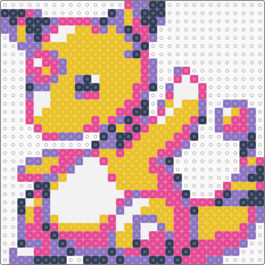 Ampharos Small - pink,yellow,ampharos,pokemon,pkmn,small,mini,chibi