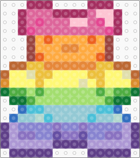 Rainbow Gummy Bear - pink,yellow,blue,colorful,rainbow,gummy,bear