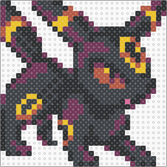 Umbreon Smal V2 - black,pink,umbreon,pokemon,pkmn,eeveolution,small,chibi,mini