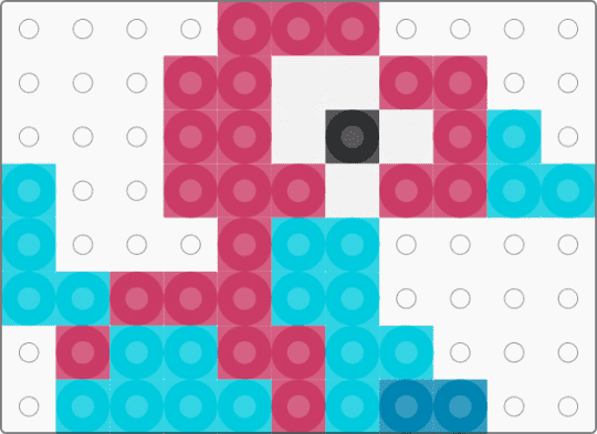Lil Tiny Baby Porygon - pink,light blue,tiny,mini,porygon,pokemon,pkmn