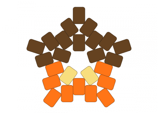 Pumpkaboo Themed Star - brown, orange, pkmn, pokemon, pumpkaboo, star