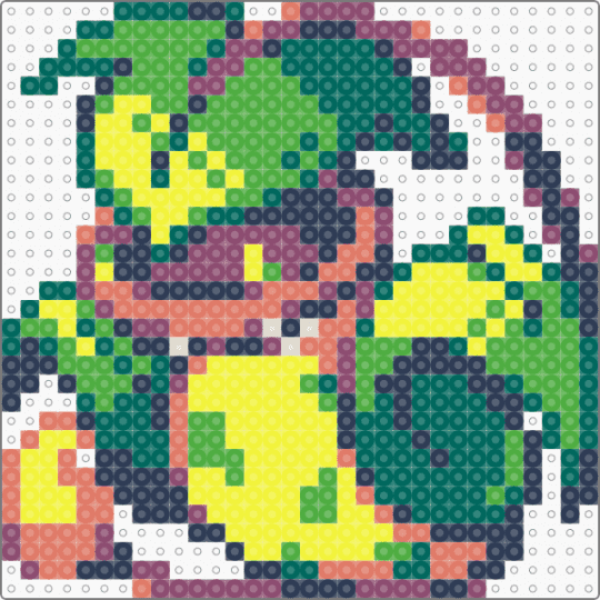 Victreebel Small - plant,grass,video game,gaming,character,pokemon,teal,purple,green,yellow,victreebel,pkmn,small,chibi