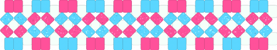 Porygon Themed X-Cuff - pink,light blue,porygon,pokemon,pkmn,cuff,x,glitter