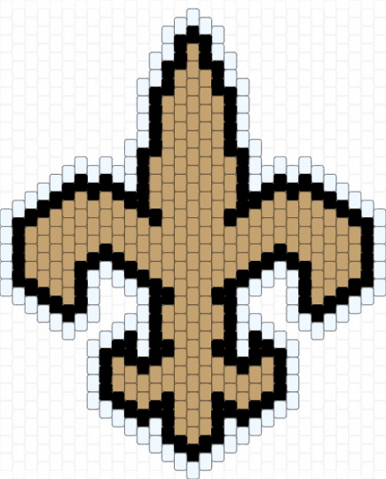 Saintsss Leggooo (smaller) V2 - saints,logo,sport,sports,beige,white,new orleans,football,nfl,fleur de lis,who dat