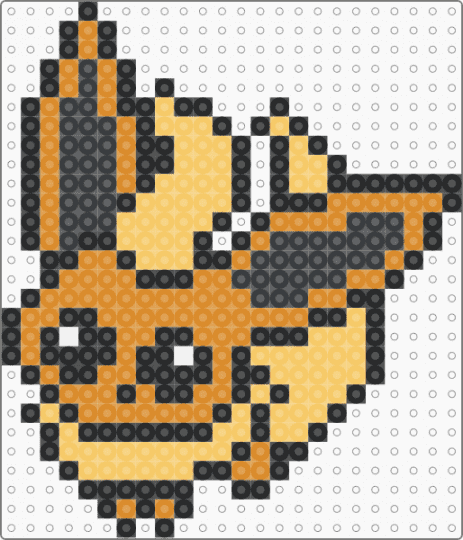 Babie Derp Flore SHINY - yellow,orange,derp,chibi,babie,baby,pokemon,pkmn,flareon
