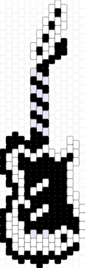 Guitar - black,white
