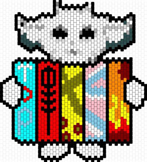 Ned - white,light blue,red,yellow,twentyonepilots