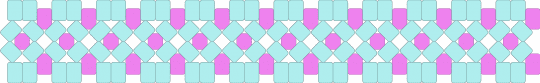 my first x base cuff :) - light blue,pink