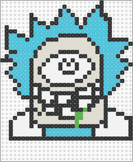 ricktronics - subtronics,rick sanchez,rick and morty,mashup,dj,edm,music,scifi,tv show,light blue,beige