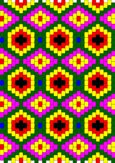Diamond2 - green,yellow,pink