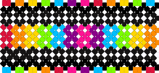 rainbow kuff :D - black,yellow,light blue,colorful