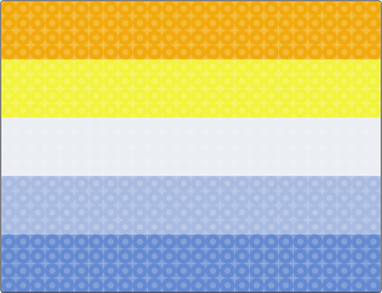 Aroace - orange,yellow,light blue,blue