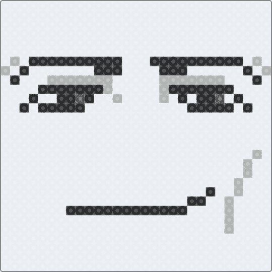 Man Face - white,beige