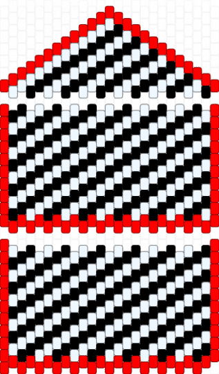 Black red and white wallet - red,white