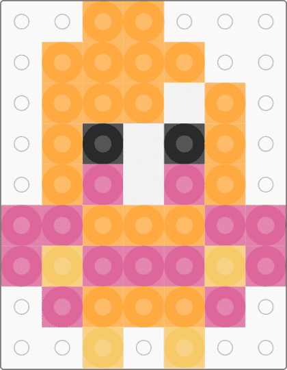 Tiny glisten - pink,orange,character,dandys world