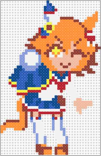 Pixel Matikanefukukitaru - blue,red,orange,umamusume,matikanefukukitaru
