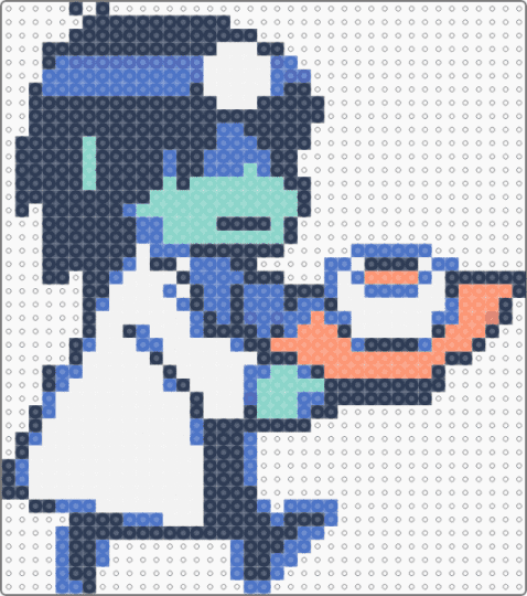 Deltarune TAKE CARE Kris - purple,blue,deltarune,kris,nurse