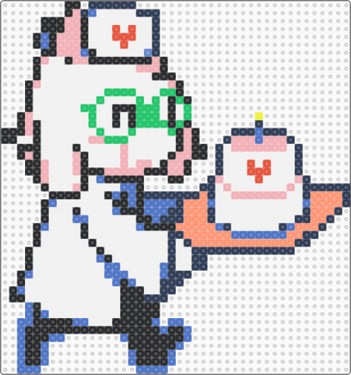 Deltarune TAKE CARE Ralsei - white,purple,beige,blue,colorful,deltarune,ralsei,nurse