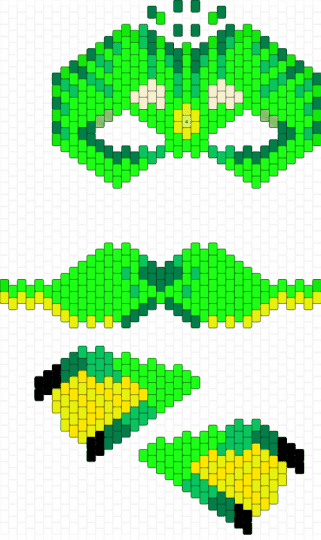 Another Therian mask commission - green